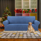 Stretch Couch Covers for Sofa, 3 Cushion Couch Slipcover,Riverside | 1-Piece Washable Sofa Cover Pet Friendly(78"-94") Furniture Protector Soft Jacquard, Elastic Bottom for Dogs & Kids