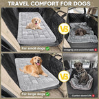 Dog Car Bed Mat Non-Slip Backseat Extender Dog Bed 56"x28.7" | Travel Bed for Dogs，Chew-Resistant, Easy Clean & Scratch-Proof, Comfort Design, Fits Trucks/Sedans/SUVs