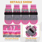 KOOLTAIL Dog Socks to Prevent Licking Paws for Hardwood Floors Anti Slip,Warm Winter Pet Boots&Paw Protector with Grippers,Double Sides Puppy Shoes Booties for Small Medium Large Senior Dogs XL