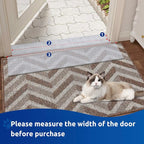 Carpet Protector for Pets Cat Carpet Protector for Doorway, Anti Scratch Under Door Cat Scratch Protector Mat, Easy to Cut Plastic Stopper (Clear, 5.2FT-1pack)