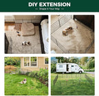 FXW MiniPaws Dog Playpen, Indoor, Yard & RV Camping, 24" H, 12 Panels | Portable, Expandable Layout, Tool-Free Setup, For Puppies & Small Dogs