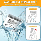 Size 15 Detachable Pet Grooming Clipper Blade with Ceramic Cutter, 1.2mm 3/64 Inch Cut Length, Silver, Compatible with Andis, Oster A5, Wahl KM10, 3 Pack