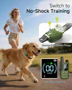 Dog Shock Collar - 4500FT Dog Training Collar with Remote for 10-120lbs Small Medium Large Dogs, IPX8 Waterproof Rechargeable Dog eCollar with Beep(1-8) Vibration(1-16) Safe Shock(0-99), No-Shock Mode