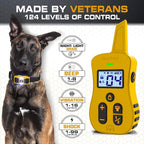 INVIROX Ultra K9 Dog Training Collar, 124 Levels for Reactive, Stubborn or Hard-to-Train Dogs, Long Range ¾ Mile, Night-Light Mode, Safe Communication, IP67 Waterproof E Collar for Large Dogs