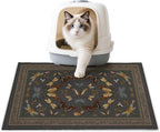 Unicorn Catcher 24"x15" Cat Litter Mat Non-Slip Washable Litter Box Mat | High-Density PVC Litter Catcher Mat Efficiently Traps Scattered Litter From Paws To Keep Floors Clean