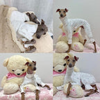 D Doggy Star Italian Greyhound Pajama Onesie Indoor Clothes Whippet for Dog Coat (3XL,Pajama Onesie)