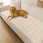 Smiry Couch Cover for Dogs, Non Slip Fuzzy Pet Sofa Covers Washable | Sofa Slipcovers for 2 Cushion Couch, Soft Thick Furniture Protector for Cats Dogs, Against Fur, Dirt, Scratch (27.6"x47")