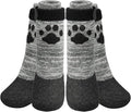 KOOLTAIL Anti Slip Dog Socks for Hot/Cold Pavement to Prevent Licking Paws,Booties for Hardwood Floors,Traction Rain Dog Boots&Paw Protectors Shoes with Grip for Outside Small Medium Large Senior Dogs