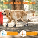 Dog Shoes for Large Small Medium Dogs, Dog Boots for Winter Snow Day, Anti-Slip Dog Booties & Paw Protectors, Outdoor Pet Shoe for Hiking Hardwood Floor with Reflective Straps Size 2