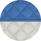 PureFit Reversible Quilted Sofa Cover, Water Resistant Medium Slipcover Furniture Protector, Washable Couch Cover with Non Slip Foam and Elastic Straps for Kids, Dogs, Pets (Loveseat, Blue/Ivory) | Blue/Ivory, Water Resistant Couch Protector, Washable ...