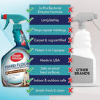 Simple Solution Hard Floor Dog Stain & Odor Remover, Gallon & 32oz Bundle | Dog Urine Enzyme Cleaner, Pet Floor Cleaner, Pet Cleaner Spray, Hardwood Floors, Dog Stain & Odor Remover, Pro-Bacteria