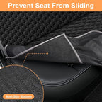 Mancro Dog Car Seat Cover for Back Seat, Waterproof Dog Hammock for Car | 600D Heavy Duty, Scratch-Resistant Back Seat Pet Cover for Dogs with PVE Nonslip Underside, Fits for Sedan, Trucks and SUVs