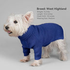 cyeollo Dog Sweater Long Sleeve Knitted Turtleneck Pullover Warm Clothes | Ultra Soft Warm Knit, Full Coverage, 4-Way Stretch for Easy Movement, Easy On & Off, Winter Daily Wear for Small Dogs