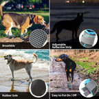 Dog Shoes for Hot Pavement Anti-Slip Dog Boots & Paw Protectors for Large Dogs Breathable Small Medium Large Dog Booties for Summer Hiking Outside Winter Snowy Day Dog Booties 4PCS