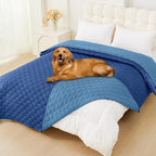 Smiry Waterproof Dog Bed Cover Blanket, Reversible Pet Blanket | Soft Reversible, Washable Leakproof Cats Dogs Couch Cover for Sofa, Couch, Furniture (82x120 Inch)