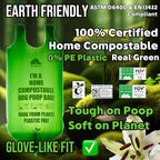 Ultra Thick & Deep RockRhino Dog Poop Bags for Large & XL Dogs | 4-Layer Interlocked Bottom, Certified Compostable | Vanilla Scent, 150 Bags, Easy Open Tie Handles | Fits Holder, Not Scooper