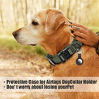 Tactical Military Dog Collar - Adjustable Nylon, Heavy Duty Metal Buckle with Handle for Training, Patches (Green, XL)