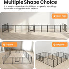 Simple Deluxe Dog Playpen Outdoor Indoor, 24 Inch 16 Panels Dog Fence for Small Dogs Puppy, Perfect Dog Pen for Camping, Yard, RV, Garden Fence, Black