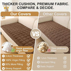 Smiry Couch Cover for Dogs, Non Slip Fuzzy Pet Sofa Covers Washable | Sofa Slipcovers for 2-3 Cushion Couch, Soft Thick Furniture Protector for Cats Dogs, Against Fur, Dirt, Scratch (35.4"x63")