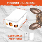 PEXTER Dog Poop Bag Dispenser - Outdoor or Indoor Pet Waste Bag Dispenser Station - Stick-On or Screw-On Wall Mount - Poop Bags Storage Outdoor Container - Includes 4 Doggie Bag Rolls (White)