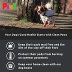 PawZ Rubber Dog Boots for Small Paws - All-Weather Waterproof Dog Shoes, Anti-Slip Traction for Rain, Snow, Mud & Hot Pavement - Pull-On Dog Booties, Black - Small (2"-2.5") - Pack of 24