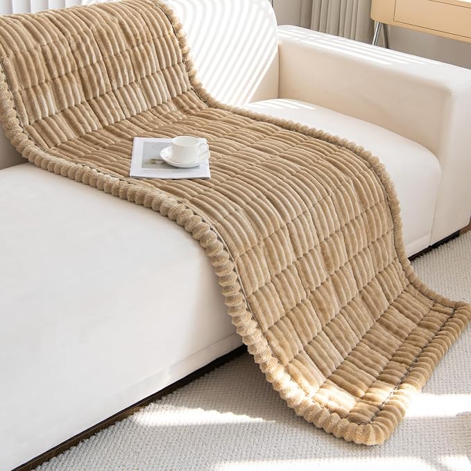 Pet Couch Covers Protector for Dogs Sofa Slipcovers Washable Cushion Cover | Non slip,scratch-proof furniture protector fits I-shape armchair,loveseat,recliner,sectional sofa pads(brown,27in*83in)