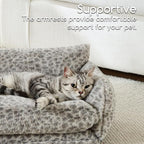Hollypet Cat Bed Small Dog Orthopedic Couch Beds for Pets up to 13 lbs | Fluffy Multifunctional Double-Layer Warming Kitten Pet Couch Orthopedic Beds with Machine Washable Cover and Non-Slip Bottom