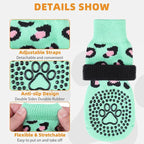 KOOLTAIL Anti Slip Dog Socks for Hot/Cold Pavement to Prevent Licking Paws, Paw Protector&Dog Boots with Grippers for Hardwood Floors,Traction Control No Twist Booties for Small Medium Large Dogs S