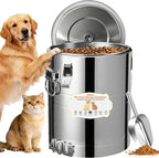 40lb Dog Food Storage Container, Airtight Stainless Steel | Extra Large Capacity, Rust-Proof, Moisture-Proof, Deters Pets from Opening & Stealing Food, Easy to Clean, Keeps Food Crispy