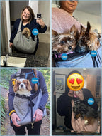 Ownpets Pet Sling Carrier, Fits 15 to 25lbs Extra-Large Dog/Cat Sling Carrier Reversible and Hands-Free Dog Bag with Adjustable Strap and Pocket Shoulder Pad for Outdoor Travel Hiking
