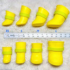 Ultra Soft Waterproof & Dirt-Resistant Yellow Dog Boots by Quality Life Hack (Plus One Free) - Size Small