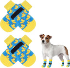 SCENEREAL Anti Slip Dog Socks to Prevent Licking Paws for Hardwood Floors | Double Sides Dog Shoes Boots & Paw Protectors for Hot/Cold Pavement, Dog Grippy Booties for Small Medium Large Senior Dogs