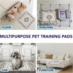 PUPIBOO Washable Pee Pads for Dogs and Cats - Super Absorbent Reusable Puppy Training Pads - 100% Waterproof, Leak-Proof & Non-Slip Whelping Pads for Pet Housebreaking