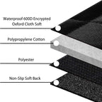 Femuar Dog Car Seat Cover with Storage Pockets Mesh Visual Window, Waterproof Nonslip , Heavy Duty Scratchproof Pet Dog Back Seat Cover Hammock for Cars Trucks and SUVs