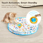 Potaroma Interactive Cat Toys, Fast Moving Ball in Play Mat, Automatic Motion Activated Ball Hide and Seek for Indoor Exercise Kicker, Animal Squeaky, 28 Inch Mat | Automatic Motion Activated Ball Hide and Seek for Indoor Exercise Kicker, Animal Squeak...