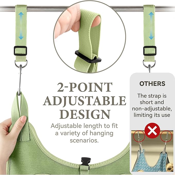 Dog Grooming Hammock – for Dogs Cat Grooming Hammock,Dog Sling for Nail Trimming with Dog Nail Clippers for Small Dogs,Dog Hammock for Nail Trim,Dog Hanging Harness for Nail Trimming