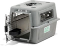Petmate Sky Kennel For Air and Travel Airline Compliant Dog Crate for Smaller Dog Breeds or Pets up to 15 lbs, Heavy Duty Dog Kennel, Made in the USA- 21" L | Travel carrier made in USA, durable hard shell, secure door, great for air and road trips, sa...