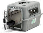 Petmate Sky Kennel For Air and Travel Airline Compliant Dog Crate for Smaller Dog Breeds or Pets up to 15 lbs, Heavy Duty Dog Kennel, Made in the USA- 21" L | Travel carrier made in USA, durable hard shell, secure door, great for air and road trips, sa...