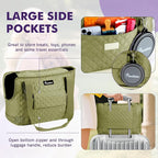 Pawaboo Dog Purse Carrier for Small Dogs with Pocket,Up to 11Lbs | Lightweight & Portable Dog Tote Bag Carrier Purses,Soft Sided Design,Front Pocket for Storage Travel Shopping Matcha Green