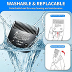 3 Pack Pet Grooming Clipper Blades with Steel Cutters, Sizes 10, 30 & 7FC, Black, Compatible with Andis, Oster A5, Wahl KM10 A5 Style Dog Clippers