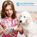 Quiet Noise Pet Nail Grinder for Dogs, Toenail Grinder for Large Breeds to Small Puppy and Cats