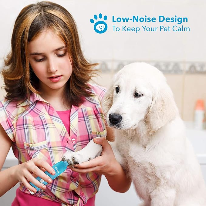 Quiet Noise Pet Nail Grinder for Dogs, Toenail Grinder for Large Breeds to Small Puppy and Cats