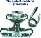 PetSafe Easy Walk Comfort No Pull Dog Harness, Green Gringham, Small | Stops Pulling on First Use with Front Martingale Loop, Padded Comfort, 5-Point Adjustable Fit