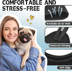 Supet Dog Grooming Hammock for Nail Trimming, Pet Grooming Hanging Harness | Restraint Dog Leashes Sling, Stress-Free Animal Holder Set for Clipping Nails, Ear & Eye Cleaning, Medicine(Black, M)