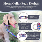 Lucky Love Dog - Adjustable Dog Collar with Easy Click Buckle for Small Dogs, Durable, & Comfortable Collar for Male & Female Dogs, Pet Collar for Puppies & Adult Dogs - Zuzu, Small