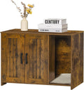 Dwanton Litter Box Enclosure, Wooden Cat Washroom Indoor, 27.6", 107VV