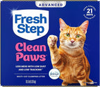 Fresh Step Advanced Clean Paws Multi Cat Clumping Litter with Febreze Freshness, Low Tracking, 18.5 lb. Box, Pack of 2 | Low Tracking Granules for Less Mess, Scented with Febreze Freshness, Low Dust, Compatible with Most Auto Litter Boxes