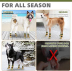 KOOLTAIL Dog Socks Shoes for Hot Pavement to Prevent Licking Paws, Winter Dog Boots&Paw Protector for Hardwood Floors Anti Slip,Traction Control Grip Booties for Small Medium Large Senior Dogs,Green S