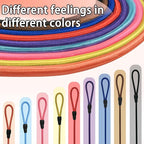 FOVRLZSE 18 Pack Bulk Nylon Dog Slip Leashes,9 Mixed Colors,4.6FT/1.4M 10mm Woven Training Leash,Wide TPU Anti-Slip Buckle;Durable Nylon for Walks,Training,Vet Visits,Shelters & Multi-Dog Care