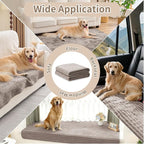 100% Waterproof Couch Covers for Dogs, 35"×70.9" Washable Couch Cover, Non Slip Sectional Couch Covers for 3 Cushion Sofa Cover Pet Friendly, Cat and Dog Couch Bed Cover- Khaki